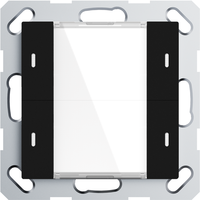 KNX Push Button Sensor, 2-Gang, 55mm