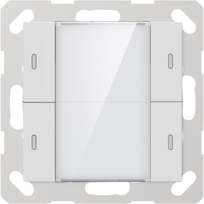 KNX Push Button Sensor, 2-Gang, 55mm