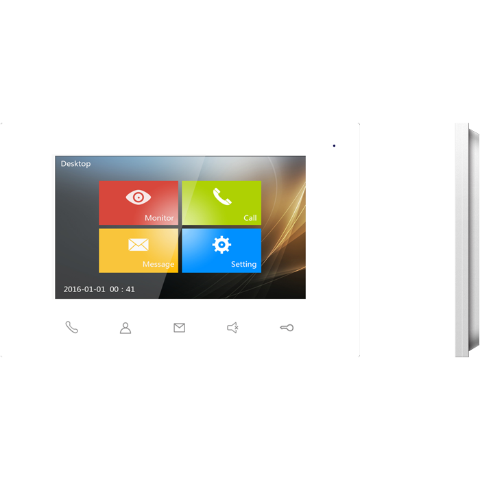 7” Indoor Monitor (Touch Panel/White)